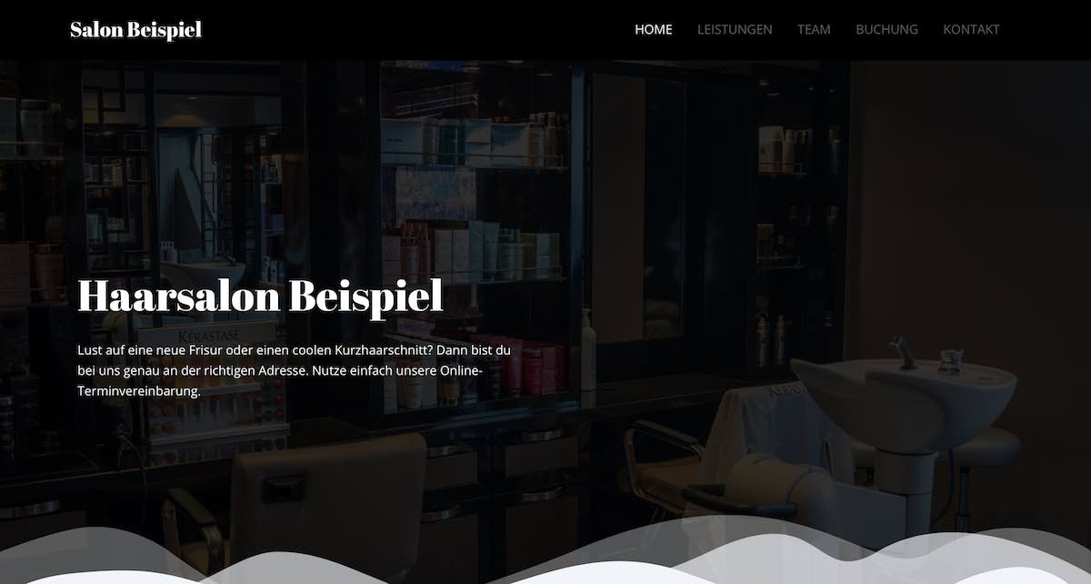 Beispiel für eine Website Beispiel Website